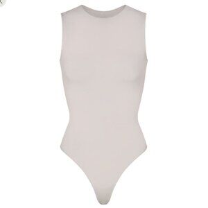 NWOT SKIMS ESSENTIAL CREW NECK SLEEVELESS BODYSUIT | MARBLE | Size S/M